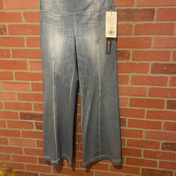 Women's Blue Wide-Leg Jeans - Picture 1 of 6